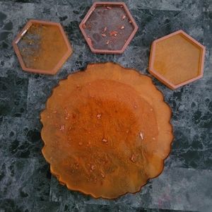 Coaster and Tray set